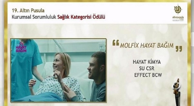 Molfix Hayat Bağım Projesi Altın Pusula Ödülü’nü aldı!