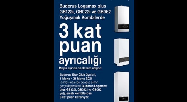 Buderus Star Club’tan Kat Kat Puan Kampanyası!