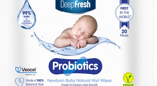 DeepFresh’ten Probiotics Yenidoğan Doğal Islak Mendili