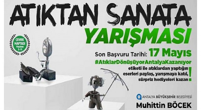 Atık malzemeler sanata dönüşüyor