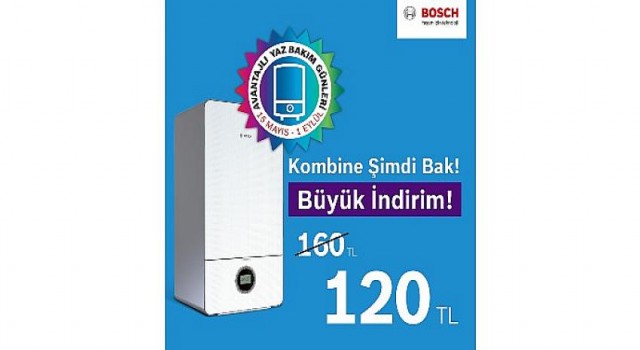 Bosch Termoteknoloji’den kaçırılmayacak periyodik kombi bakım kampanyası!