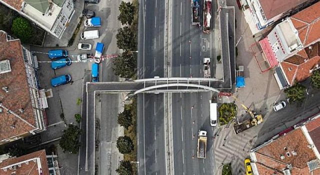 TÜYAP Üst Geçidi kaldırıldı, bölgede trafik rahatlayacak