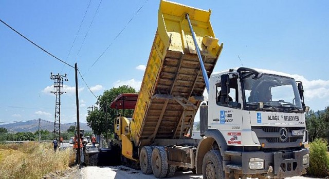 Aliağa Belediyesi Asfalt Çalışmalarına Başladı