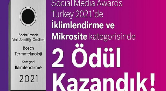 Bosch Termoteknoloji’ye Social Media Awards’dan 2 Ödül Birden!