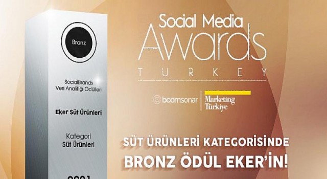 Eker, Social Media Awards Turkey-Veri Ödülleri’nde Bronz Ödül’ün sahibi oldu