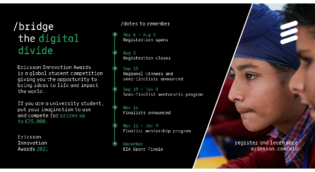 EriErcsson, üniversite öğrencilerini Ericsson İnovasyon Ödülleri 2021'e katılmaya davet ediyor