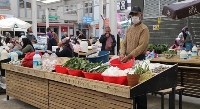 Gölbaşı’nın yerel üreticileri pazardan memnun…