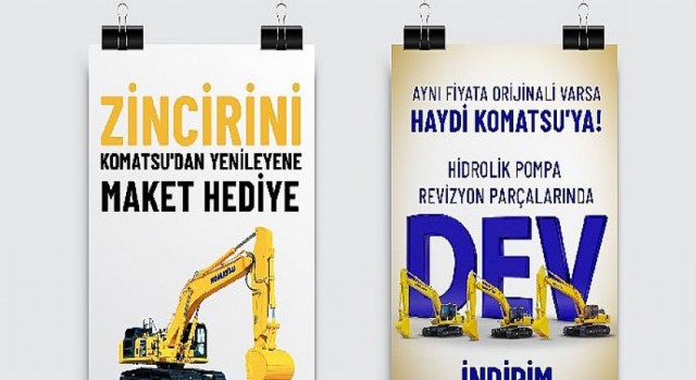 Komatsu orijinal parçalarında cazip avantajlar