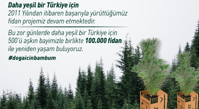 Yeşil Bir Türkiye İçin 100 Bin Fidan Dağıtımı