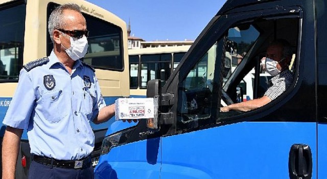 Ankara Büyükşehir Belediyesi ulaşım esnafına hijyen desteğini sürdürüyor