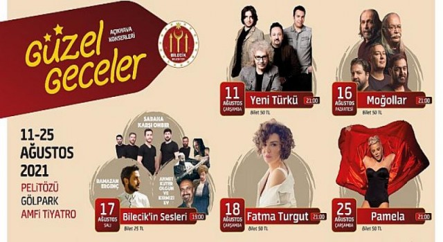 Bilecik Belediyesinden açık hava konserleri