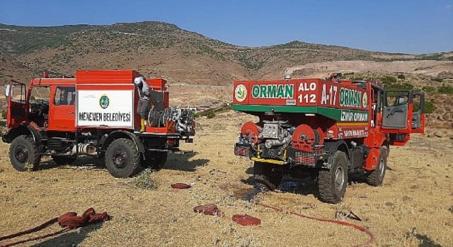 İzmir Menemen’de yangın paniği