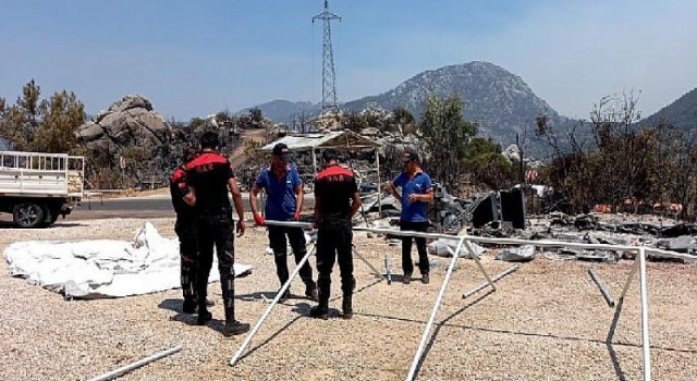 Maltepe Belediyesi ekipleri Marmaris’te yangınla savaşıyor