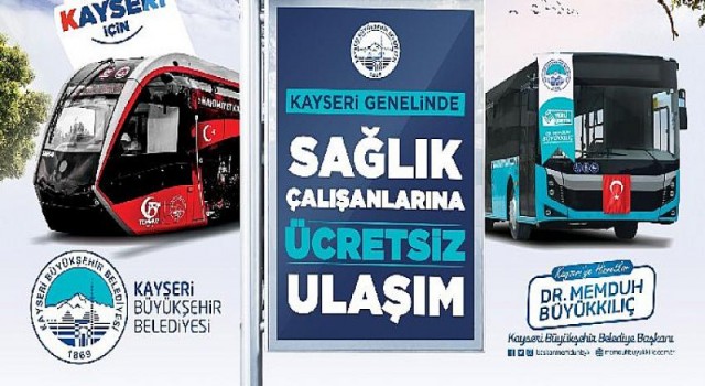 Kayseri’de Sağlık Çalışanlarına Ücretsiz Ulaşım Hakkı