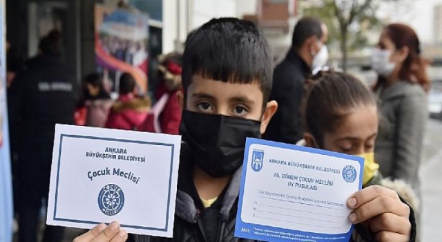 Başkentli çocukların seçim heyecanı