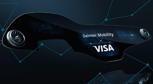 Daimler ve Visa’nın küresel iş birliğiyle arabalar mobil ödeme cihazına dönüşüyor