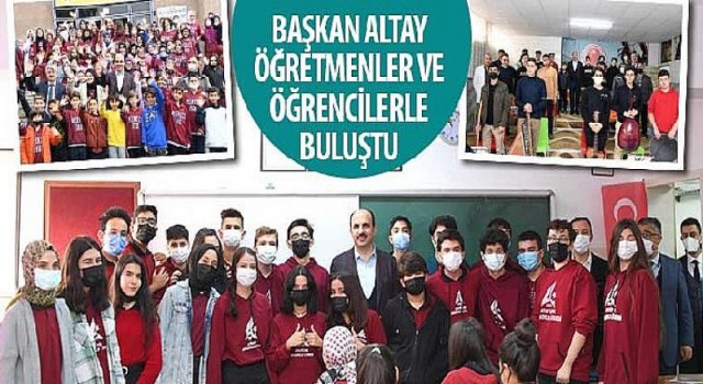 Konya Büyükşehir Belediye Başkanı Uğur İbrahim Altay Öğretmenler ve Öğrencilerle buluştu