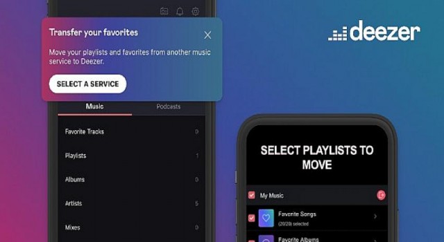 Yeni özellikle kullanıcılar tüm müzik listelerini Deezer’a taşıyabilecek