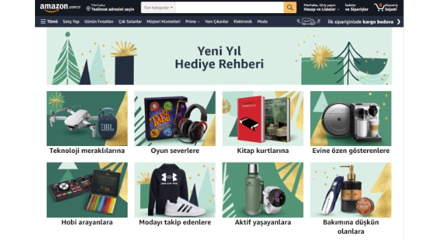 Amazon Türkiye’den hediye seçmeyi kolaylaştıran Yeni Yıl Hediye Rehberi 