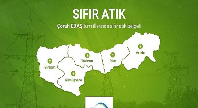 Çoruh EDAŞ’a ‘Sıfır Atık’ Belgesi