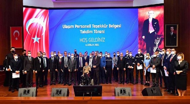 Engelli Hakları Federasyonu’ndan EGO şoförlerine teşekkür belgesi