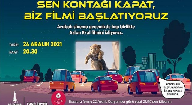 İzmir’de arabalı sinema keyfi