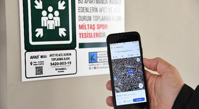 Kadıköy’de Her Binaya Afete Karşı Karekod Levhaları Asıldı