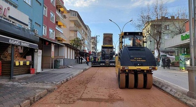 Körfez Akşemsettin Caddesi asfaltlandı