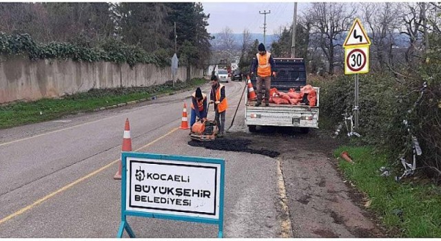 Yollarda onarım çalışmaları yapıldı