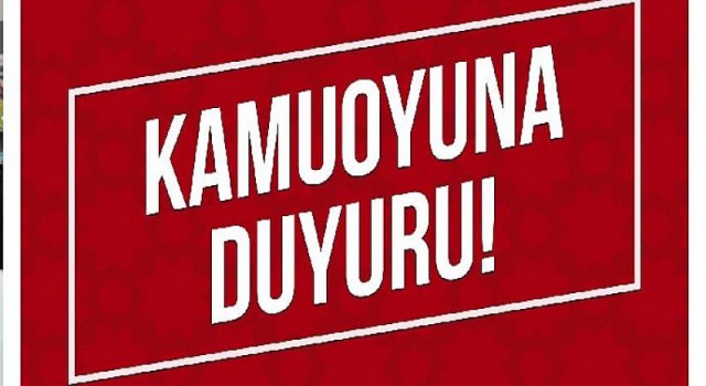 Bilecik Belediyesi’nden kamuoyuna özel bir duyuru yapıldı