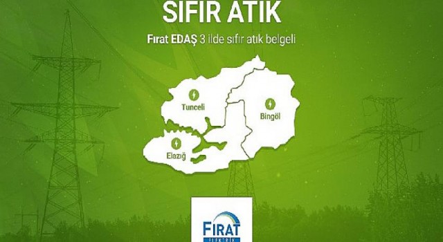 Fırat EDAŞ’ın enerjisi artık ‘Sıfır Atık’ Belgeli