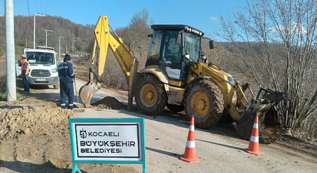 Gebze Tepemanayır’da bozulan yola bakım