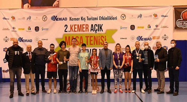 Kemid 2. Kemer Açık Masa Tenisi Turnuvası Sona Erdi