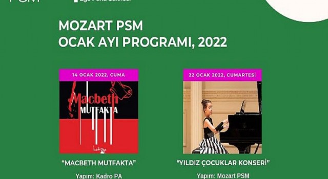 Mozart PSM Ege Perla Sahnesi Sanatseverleri Yepyeni Etkinliklerle Buluşturuyor!