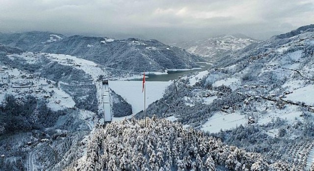 Samanlı Dağları ve Yuvacık Barajı Beyaz Gelinliğe Büründü