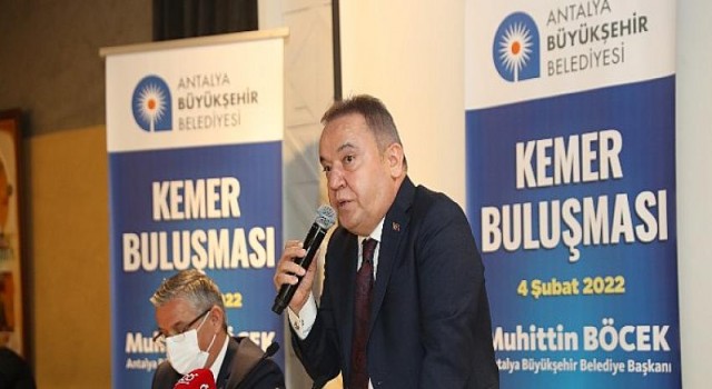 Başkan Böcek Kemer’de