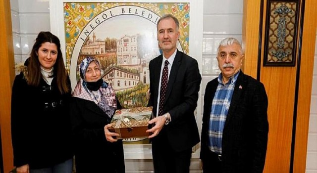 Başkan Taban’dan İnegöl’ün Adile Naşit’ini Makamında Ağırladı