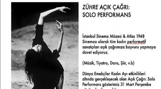 İSM & Atlas 1948’den Zühre Açık Çağrı: Solo Performans