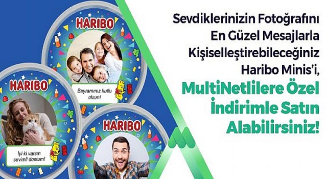 MultiNet’lilere Haribo’dan tasarımı kişiselleştirilebilen Haribo Minis!