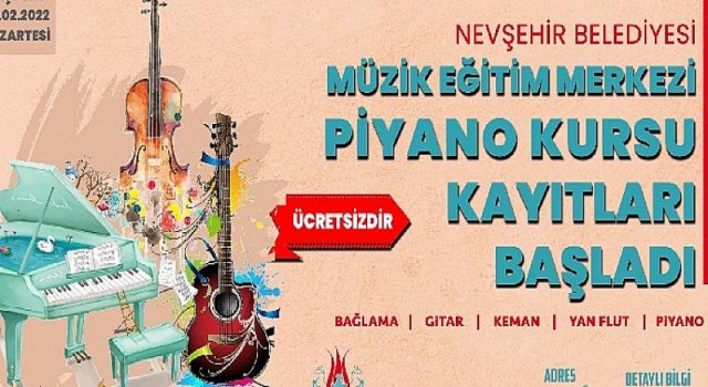 Müzik Kursları için kayıtlar devam ediyor