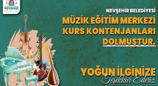 Müzik Kursları İçin Kontenjanlar Kısa Sürede Doldu