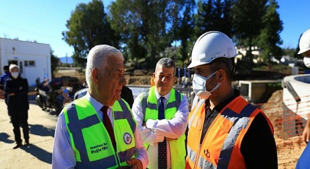 Gümbet ve Gümüşlük Arıtma Tesislerinin Yapımı Hızla İlerliyor