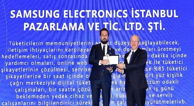 Ticaret Bakanlığı’ndan Samsung Türkiye’ye Prestijli Ödül