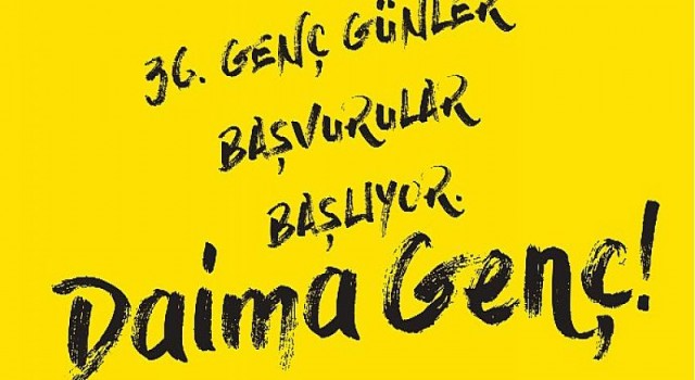 36. Genç Günler Festivali Başvuruları 15 Nisan’a Kadar Uzatıldı