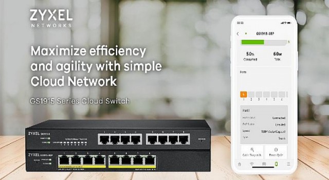 Zyxel’den küçük işletmelere ve ev kullanıcılarına Nebula destekli yeni GS1915 Serisi