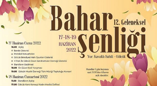 12. Bahar Şenliği Gölcük’te Başlıyor