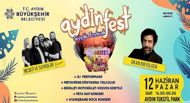 Aydın Büyükşehir Belediyesi Gençleri Aydınfest’te Buluşuyor