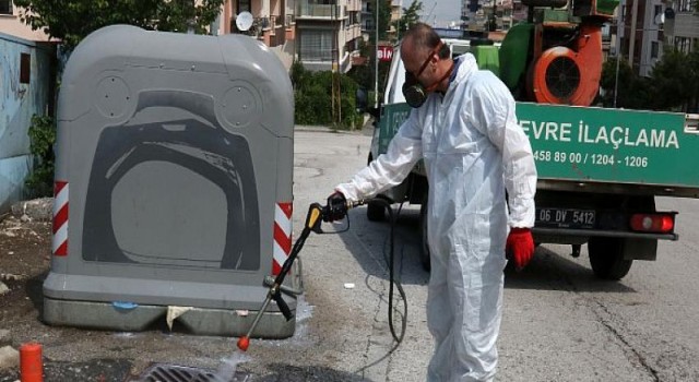 Çankaya’da Sineklere Karşı İlaçlama