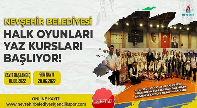 Halk Oyunları Kursları İçin Kayıt Dönemi Başladı