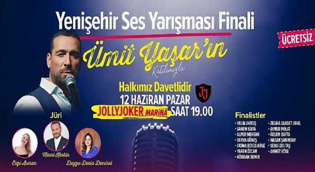 Yenişehir Belediyesi Ses Yarışması’nda final zamanı